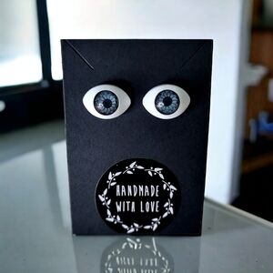 Unique Handcrafted Resin Eye Earrings